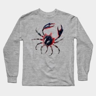 Watercolor Kelp Crab Long Sleeve T-Shirt